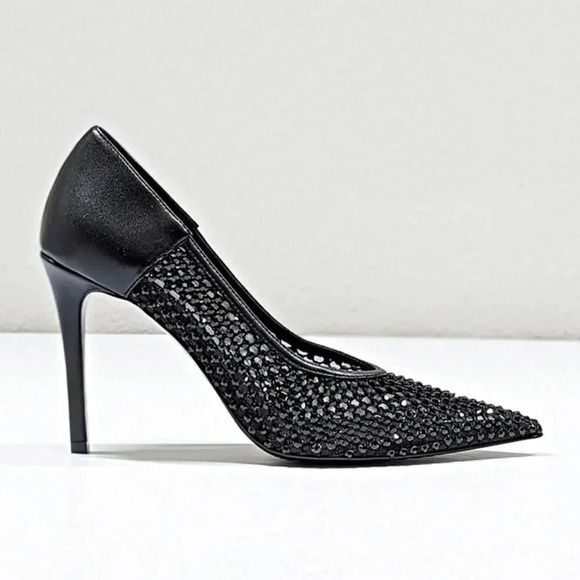 Stella McCartney Women's Stella Iconic Studded Mesh Pumps Size 36 EU (MSRP $995) - Picture 4 of 12